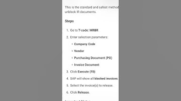 Unblock IR documents in SAP #sapfico #GRIR #sapficointerview #sap
