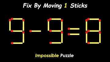 20 Difficult Matchstick Puzzles Only People with High IQ Can Solve