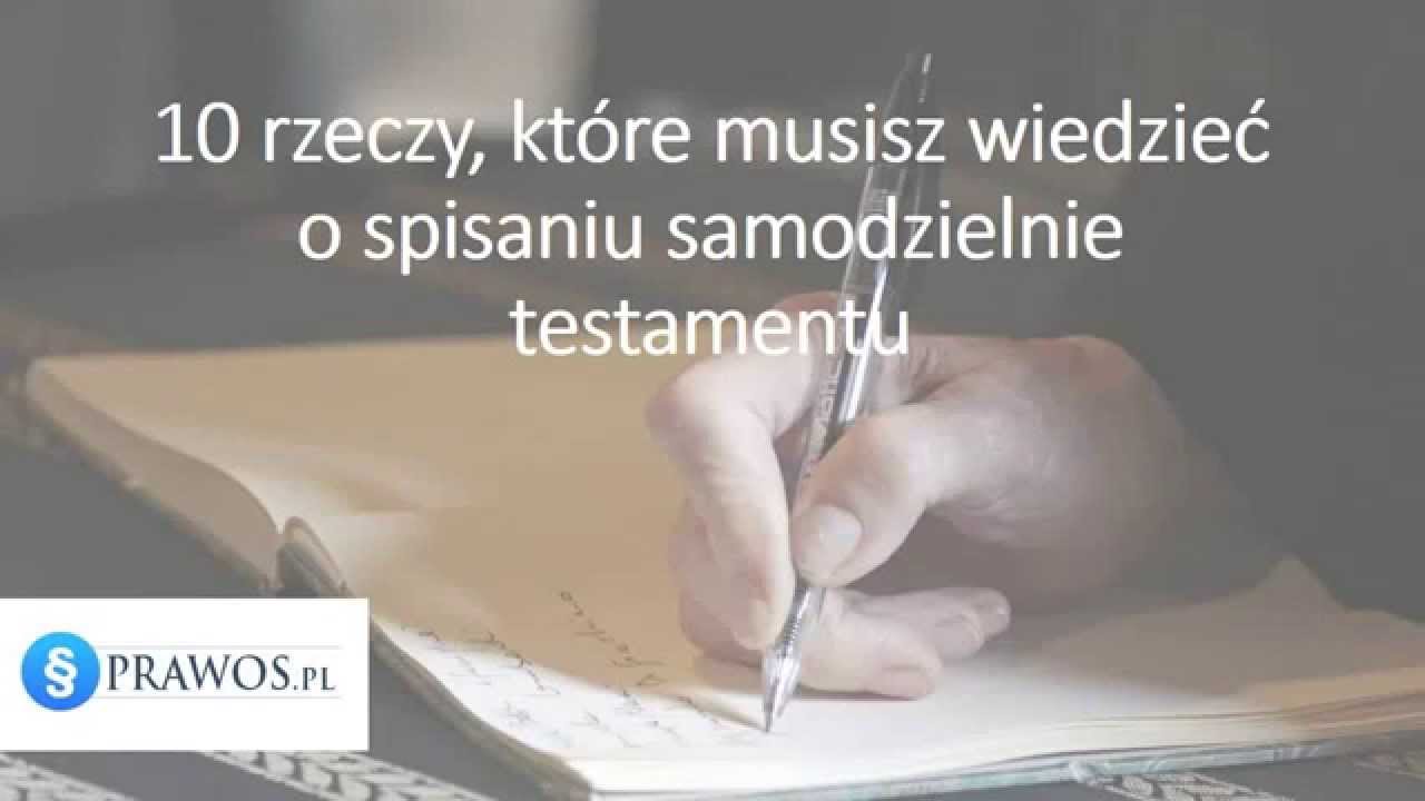 Nowy Testament Dzieli Się Na 4 Części Wzór jak napisać testament - 10 rzeczy, które musisz wiedzieć - YouTube