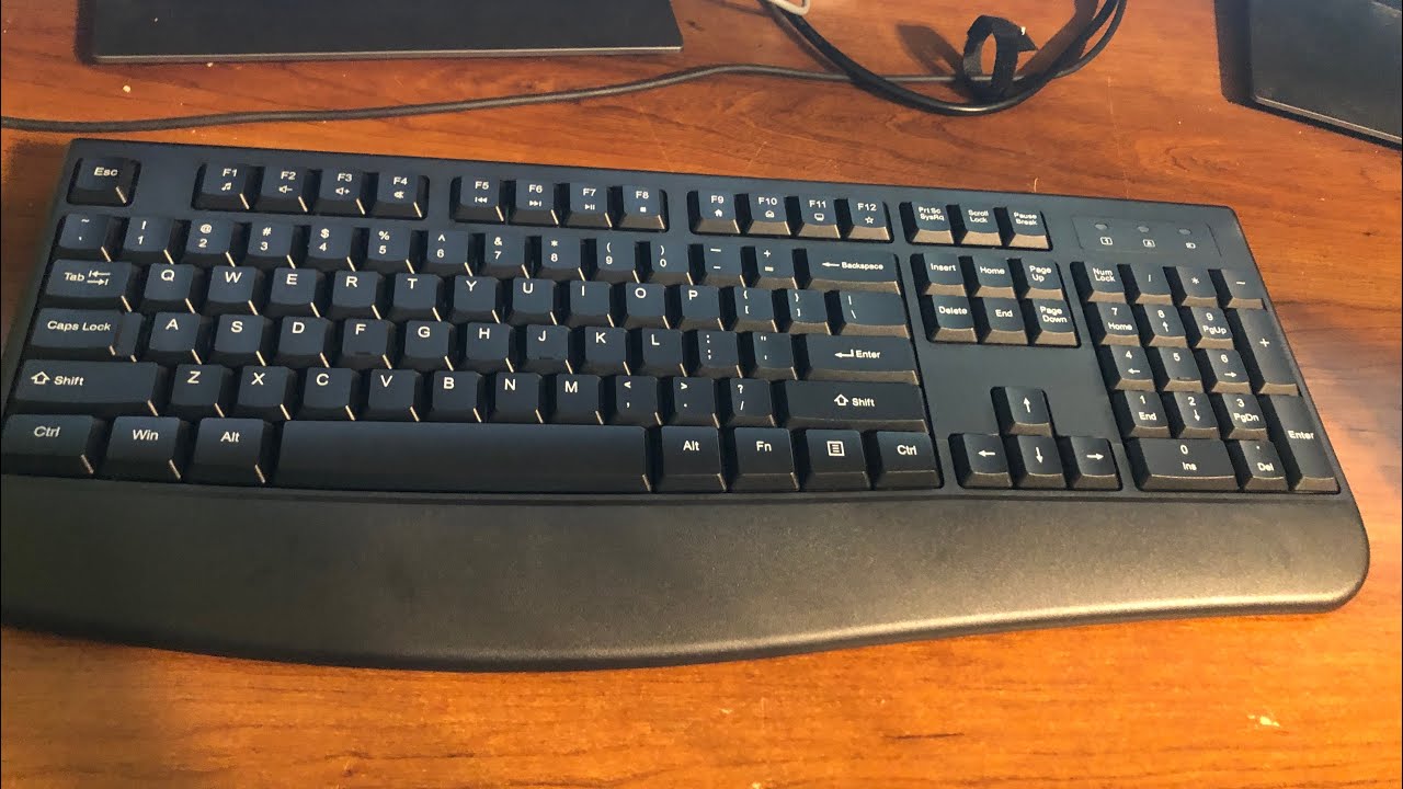 Loigys Wireless Keyboard Ergonomic with wrist wrest plug and play