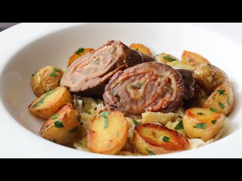 Beef Rouladen – Beef Stuffed with Bacon, Onions & Pickles - How to Make Rouladen & Gravy