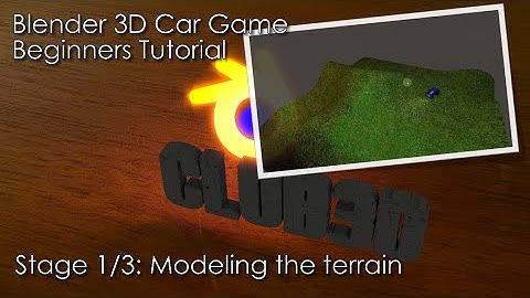 Blender 3d car game tutorial stage 1 of 3: Make the terrain