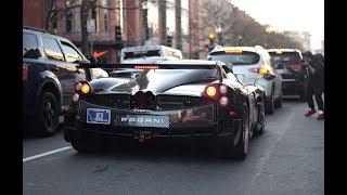 Supercars In Boston 112517 - Pagani Huayra Bc, Fast Lamborghini Ride And More