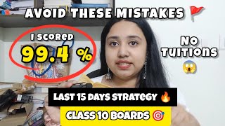 I scored 99.4 %🏆 by Avoiding These Mistakes 🚫 in CLASS 10 BOARDS 🔥#icse #boards2026 #cbse 