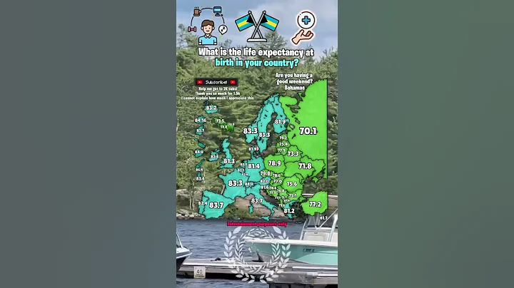 What is the life expectancy of birth in your country? #europe #geography #mapping #lifeexpectancy