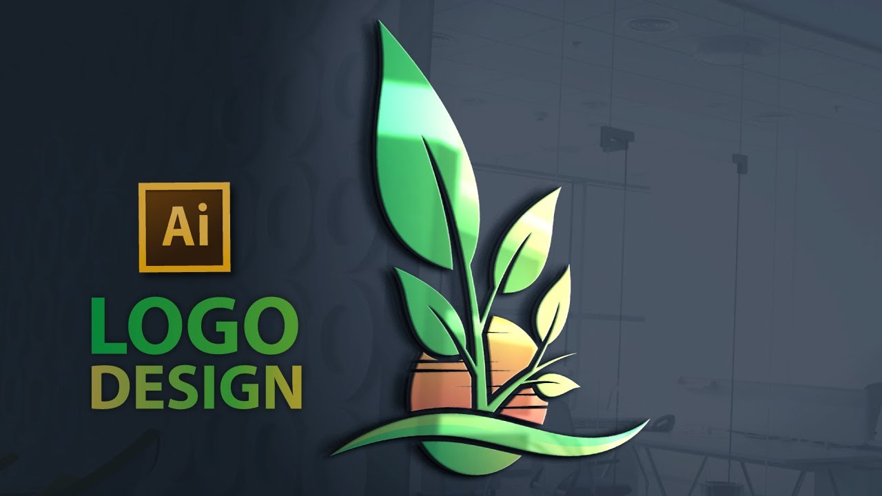 Mockup Logo Design in Illustrator and Photoshop cs6 | Make 3d logo