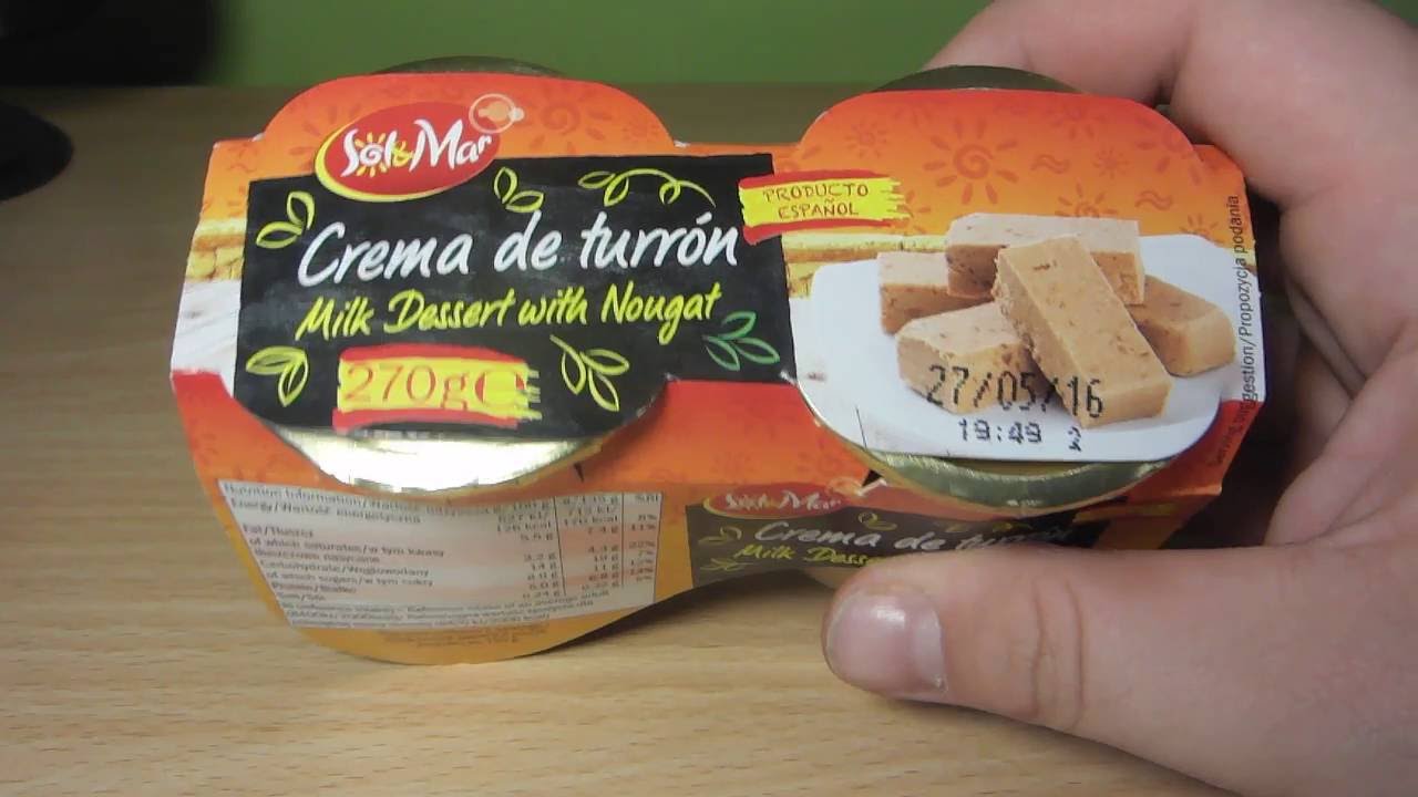 Crema De Turron Milk Dessert With Nuggat Lidl Youtube 