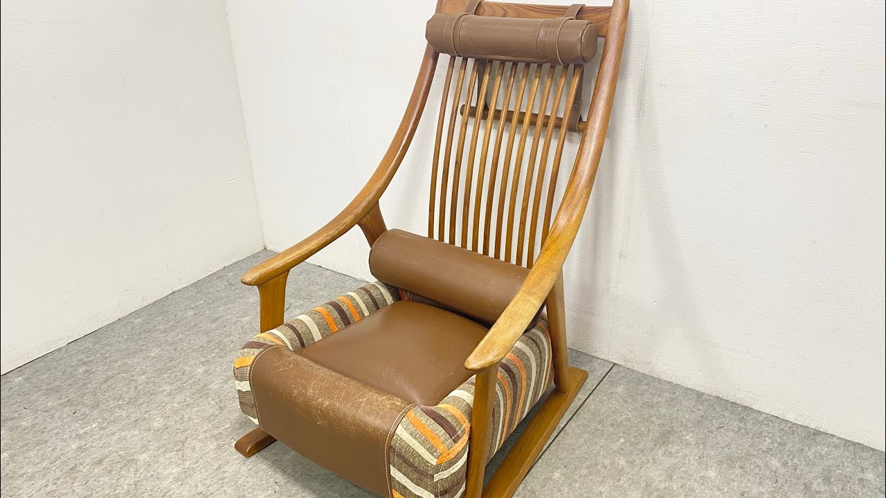 BC工房 アームチェア ハイバック 木製椅子 希少 旧モデル ○ BC工房 くつろぎきらきら椅子 アームチェア 1Pソファ ラウンジ