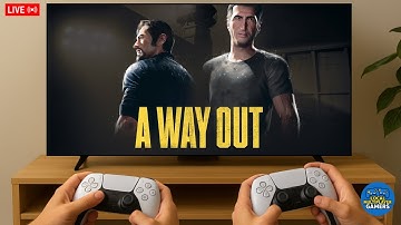 🔴 A Way Out LIVE - Part 2 | Best 2 Players Split Screen Game on PS5