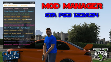 GTA V: Mod Manager with 34 Scripts 1.23/1.24