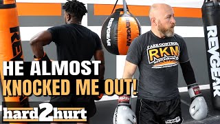Sparring With Blackie Chan from Streetbeefs | Stunned By Spinning Elbow