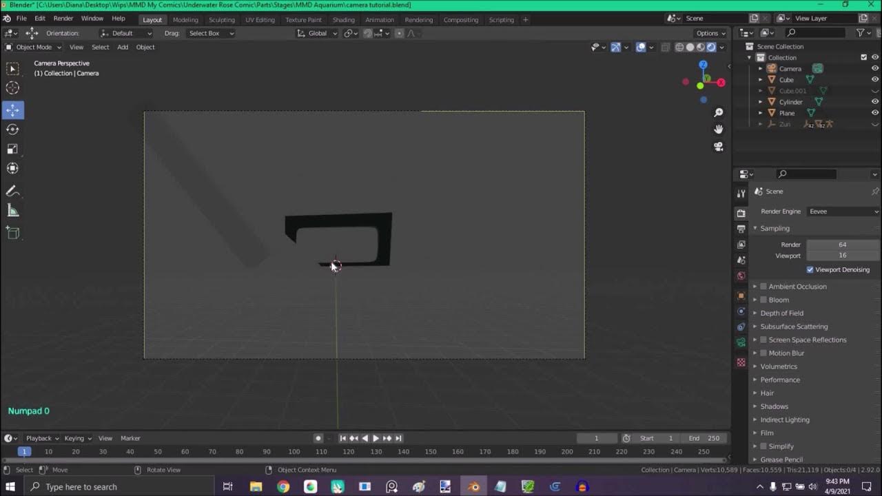 Blender 2.8/9 How to fix view distance in cameras (Fog problem) YouTube