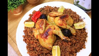 كبسة الرز الحساوي بالدجاج Hasawi rice kabsa with chicken