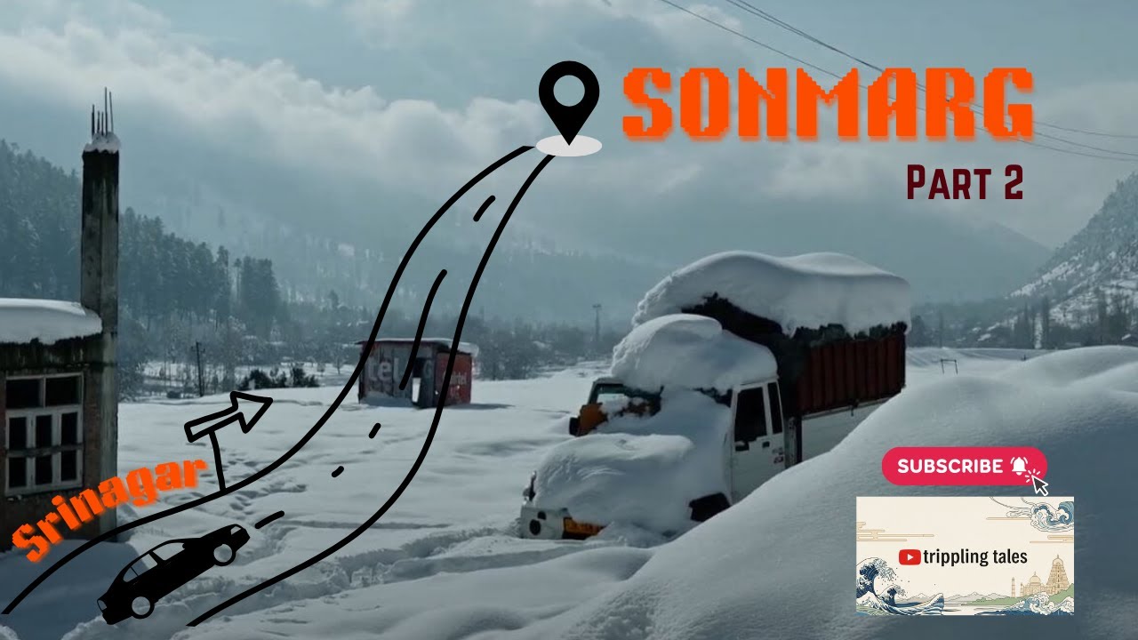 Ep : 2 || Srinagar to Sonmarg || Grand Vitara failing in snow badly ||