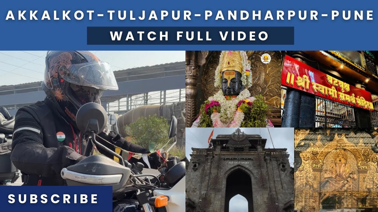4 Holy Places-Powerful Ride🛕🏍️ Akkalkot–Tuljapur–Pandharpur–Pune| #ashutherider #explore #bikelover 