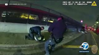 After Ditching Stolen Truck Suspect Flees Lapd On Skateboard