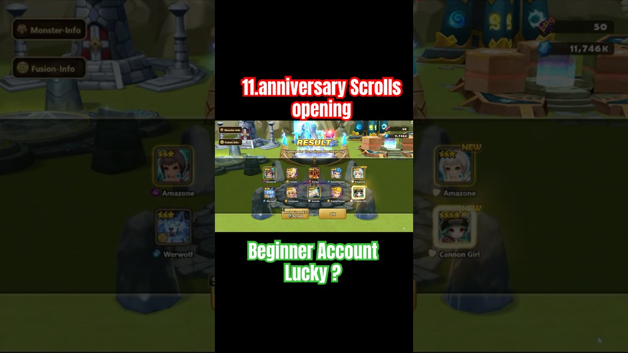 11 Anniversary Scrolls Opening - Beginner Account | Summoners War