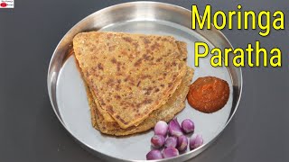 Moringa Paratha Recipe - Drumstick Leaves Paratha - Healthy Vegan Breakfast Recipe | Skinny Recipes