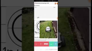 Ardumower RTK float error visualization (max 20cm) in challenging environment around summer house