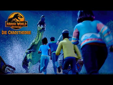 Er kann SCHWIMMEN?! Ganz schnell weg vom Suchomimus | Jurassic World Die Chaostheorie | Netflix