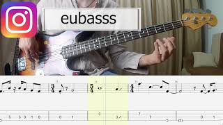 Bruno Mars, Anderson .Paak, Silk Sonic - Skate BASS COVER + PLAY ALONG TAB + SCORE