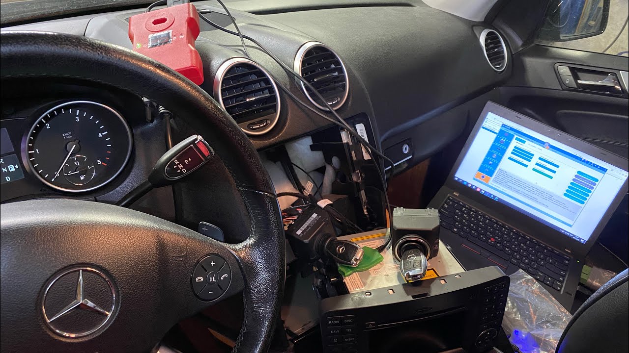 Замена замка зажигания EIS Mercedes ML w164