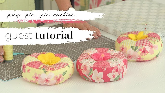 Easnea Lovely Pin Cushion Floral Pumpkin Wrist Pin Cushions with Storage  Case Needle Pincushions for Sewing Quilting Pins Holder (Flowers) - Pink