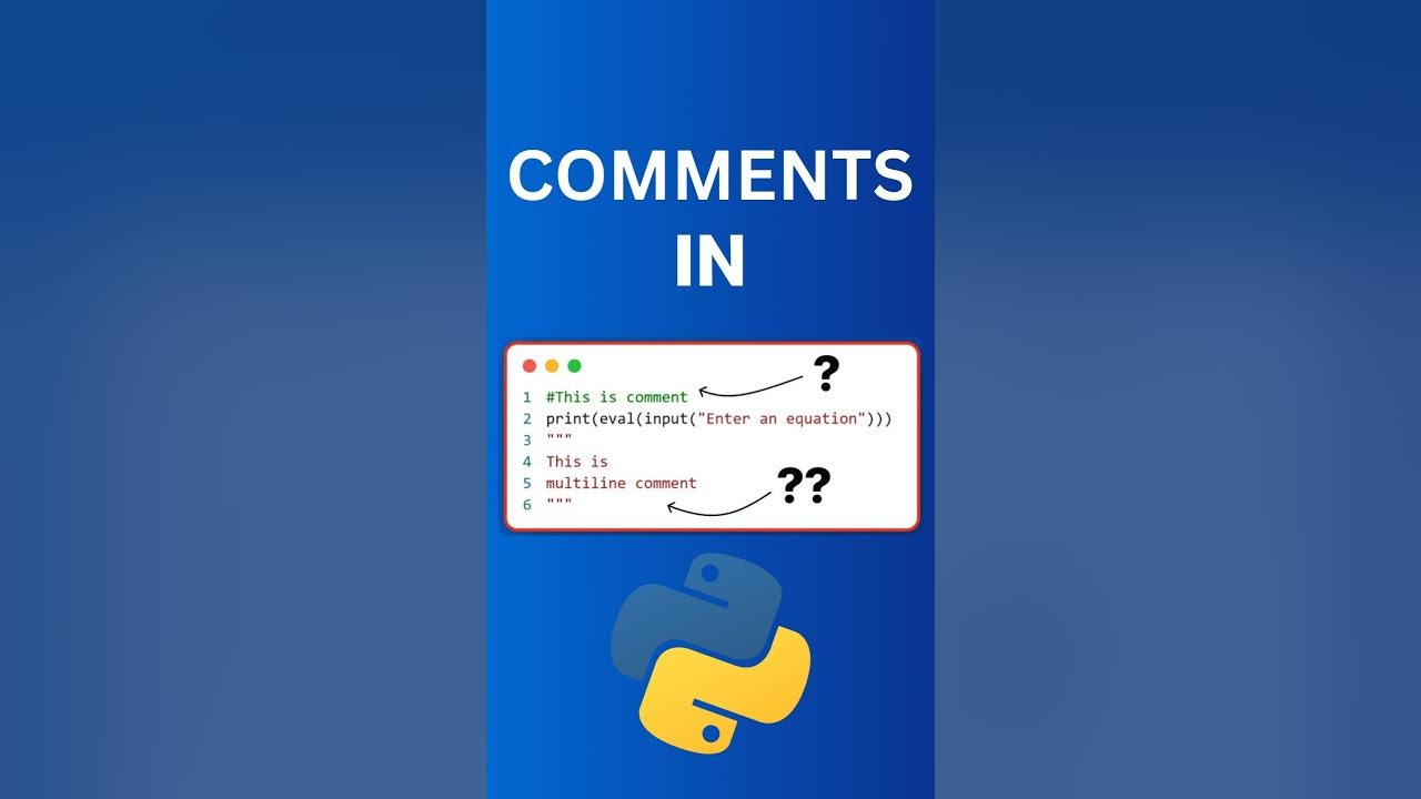 Comments in Python #coding #python - YouTube
