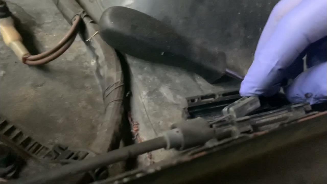 Range Rover - Broken hood release latch and cable fixed - YouTube