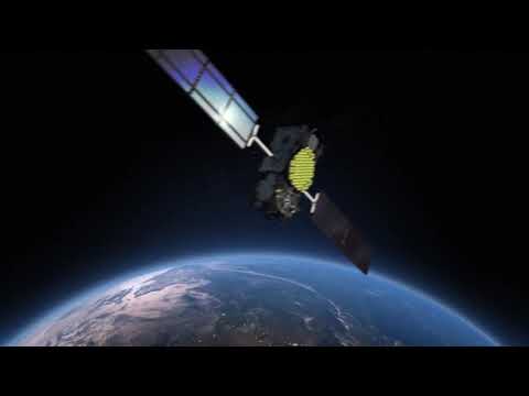 Big Satellite  rotation video II non copyright