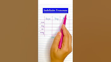Indefinite Pronouns ✅