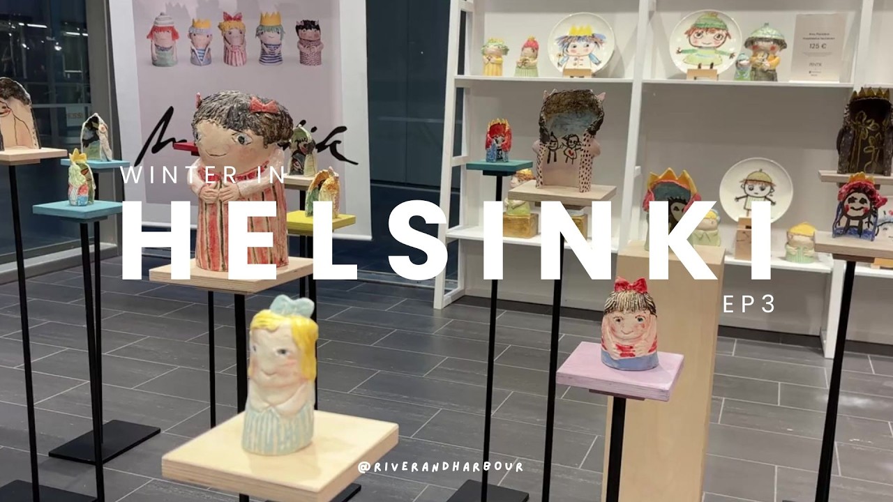 Winter in Helsinki 🇫🇮 | ep3 | Arabia Design Centre, Tram Museum & Local Design Village
