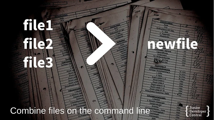 Combine Text Files Terminal: How to merge files together on the command line