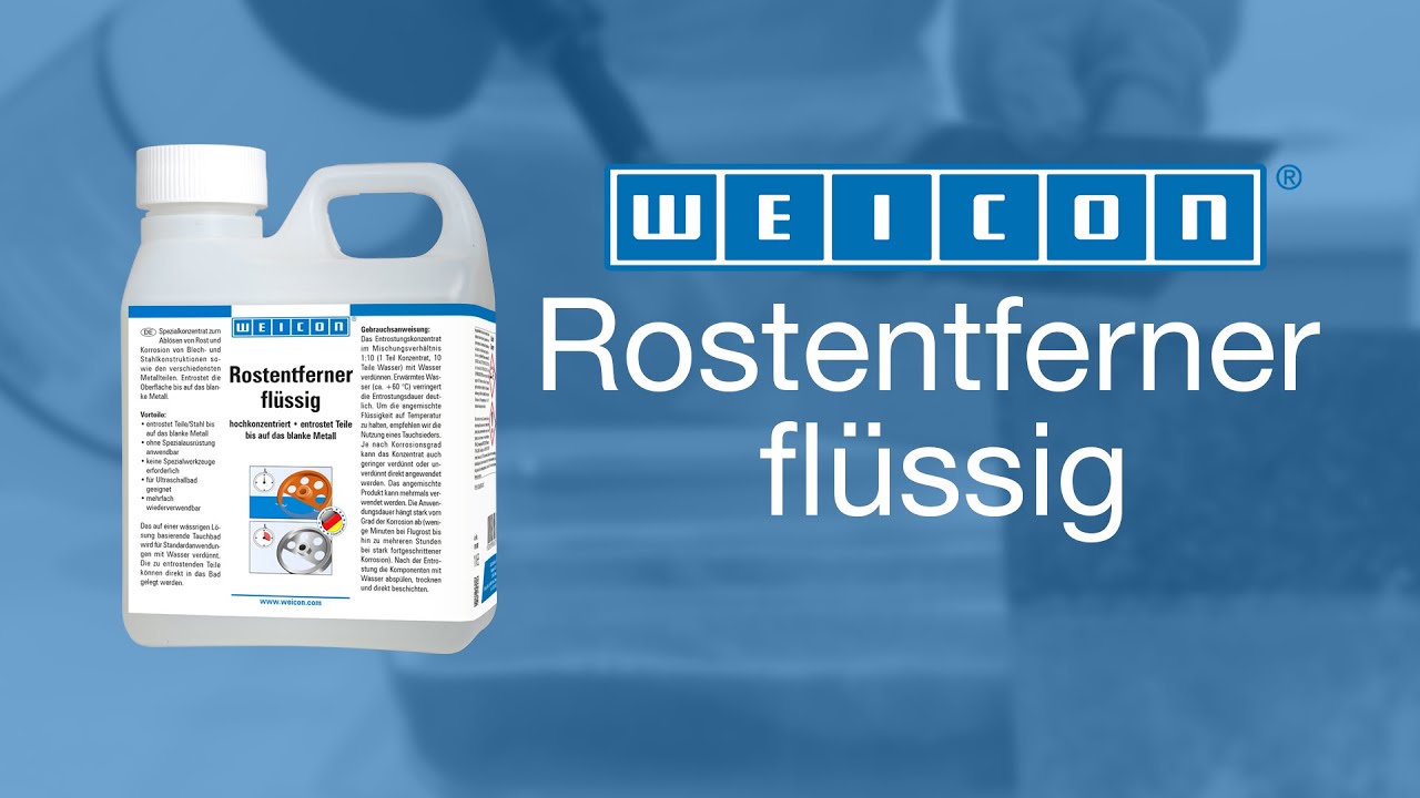 Rost von Metall entfernen | Vorher-Nachher-Effekt Rost | WEICON ...