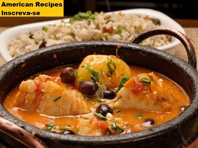 RECEITA: BACALHAU AO LEITE DE COCO