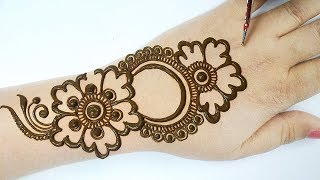 आसान अरेबिक मेहँदी लगाना सीखे -Easy Arabic Mehndi Designs step by step- How to apply mehndi on hands