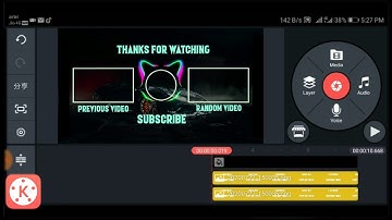 How to make a cool Outro/End screen template in kinemaster || Blayze Gaming