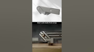 How Does a Door Lock Made From Scratch Work? #cad #3ddesign #lock  #mechanicalengineerinterview