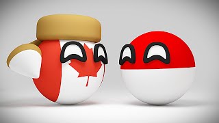 Poland & Canada being Pals | Countryballs Compilation