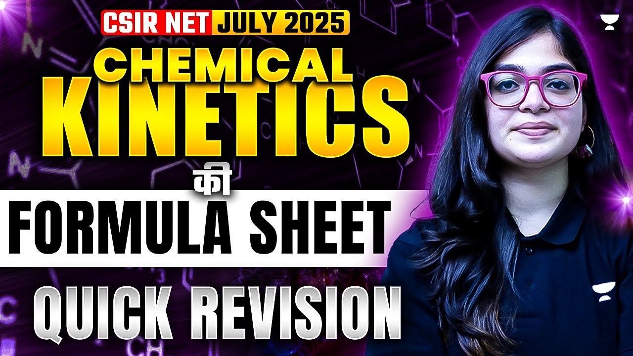 Chemical Kinetics Formula Sheet | Chemical Chemistry CSIR NET Revision ...
