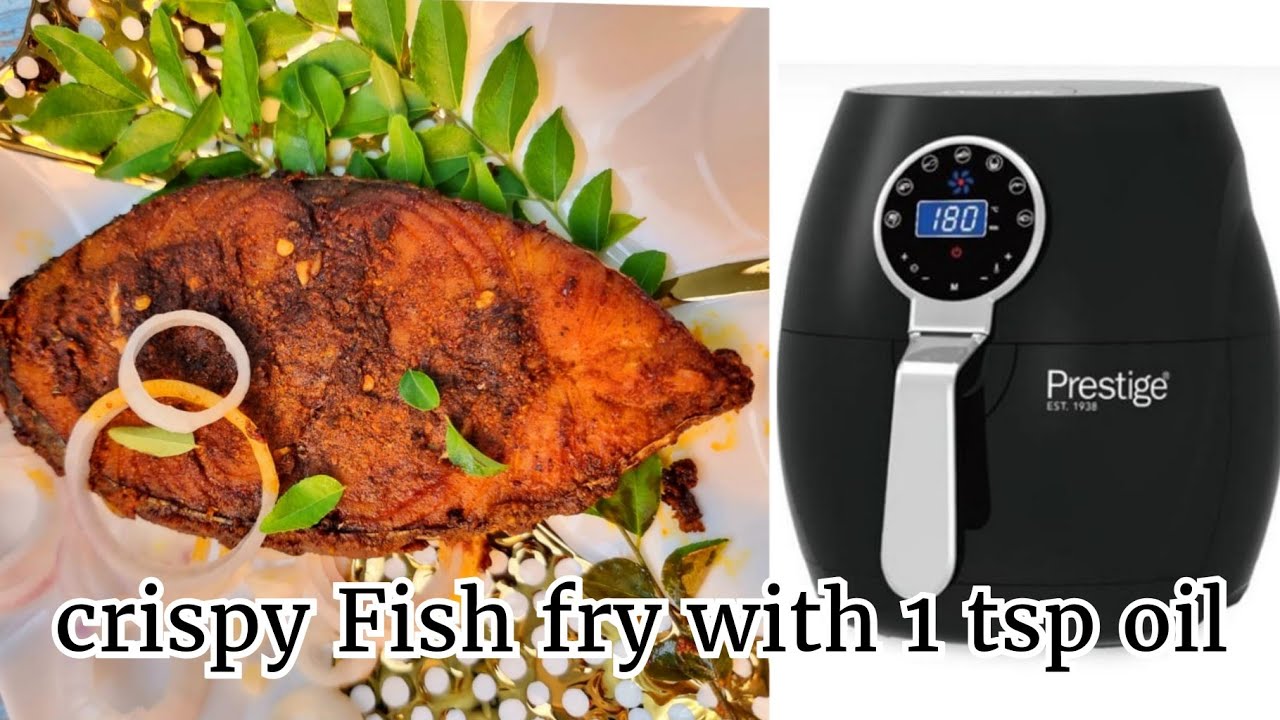 Air fryer fish fry / fish fry with 1 tsp oil weightloss YouTube