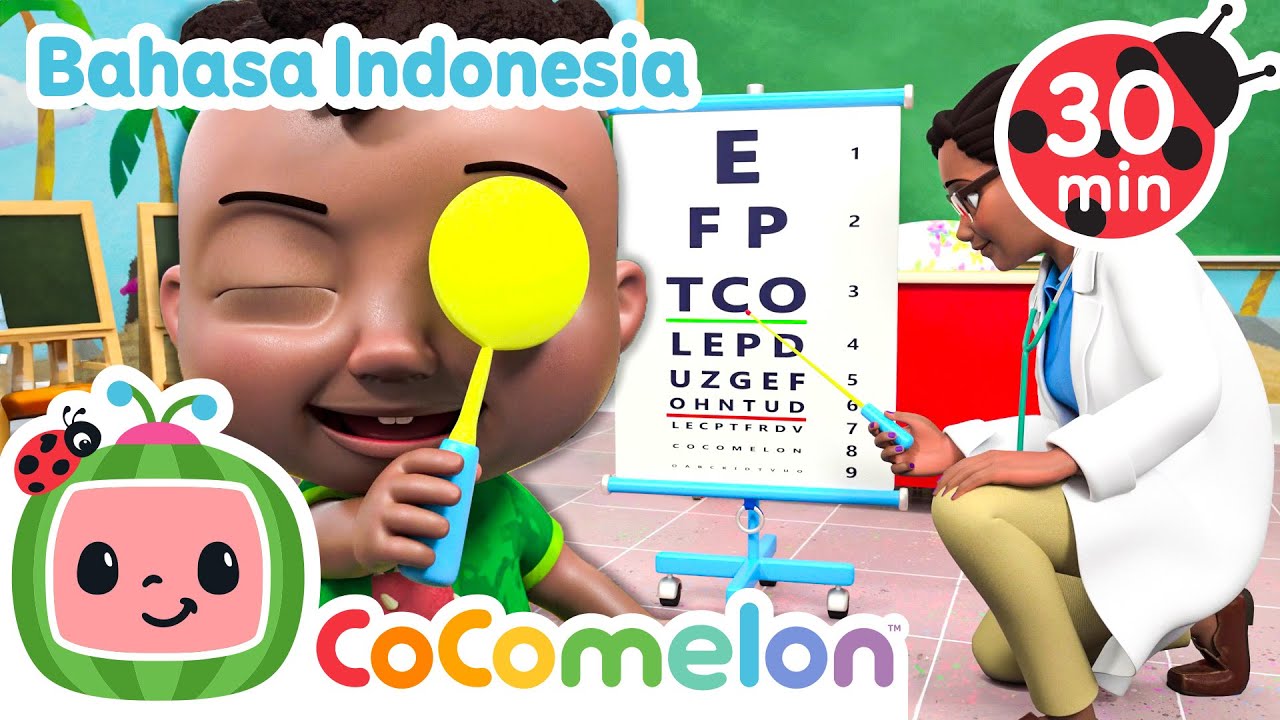 Lagu Pemeriksaan Dokter Versi Sekolah | CoComelon | Kartun dan Lagu Anak | Moonbug Kids Indonesia