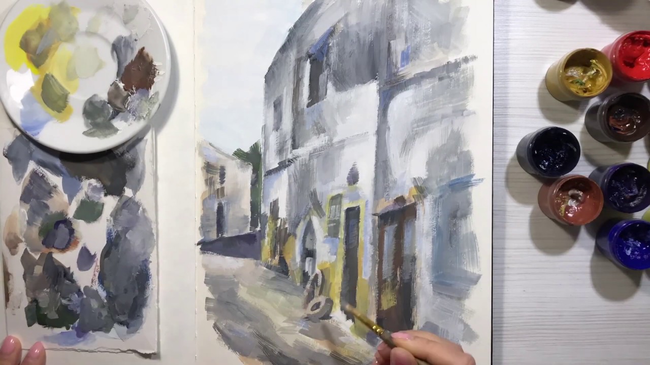 Urban Sketch Timelapse | The streets of Italy