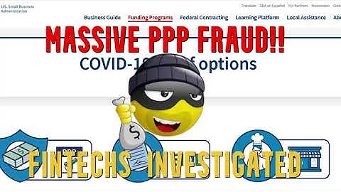 😮Massive PPP Fraud Congress Launch SBA Paycheck Protection Program Fintech Bogus Loan Investigation