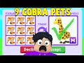 Trading 9 *NEW* COBRAS in Adopt Me! (NEW LEGENDARY)