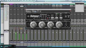 UAD Distressor EL8 plugin demo - drum loops, Universal Audio