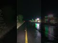 Havey Raining Night With Beautiful road view Nature's captures mind relaxation thunderstorm cloudy