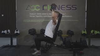 AC 01 Octagonal 32kg Black Dumbbell Measured Action Display 1 AC Fitness Equipme