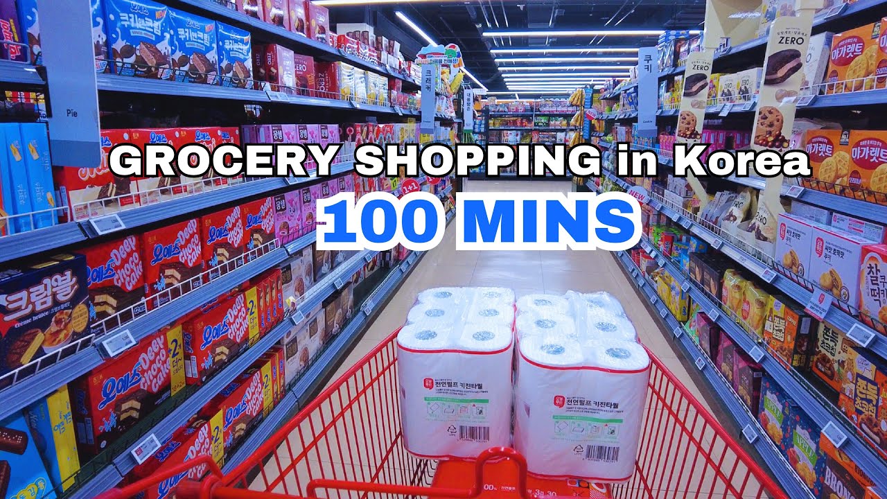 Grocery Shopping in Korea | 100 Minute Compilation | Grocery Food with Prices | Shopping in Korea