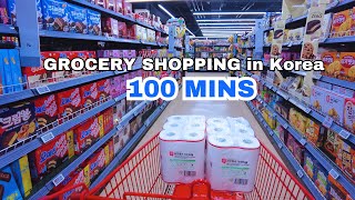 Grocery Shopping in Korea | 100 Minute Compilation | Grocery Food with Prices | Shopping in Korea